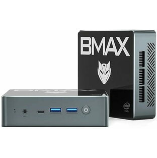 BMAX ミニPC 16GB DDR4 512GB SSD Intel N100 Linux(Ubuntu）win 11 mini PC 最大3.4GHz 4コア4スレッド 静音性 省電力 豊富なポート 4K RJ45-1000M-LAN…の画像