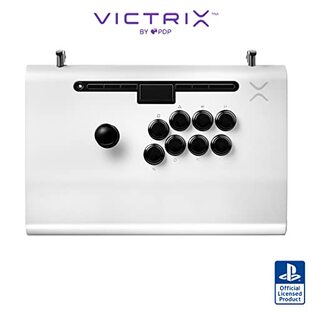 Victrix アケコン Victrix by PDP Pro FS Arcade Fight Stick for PlayStation 5 - White, ビクトリクス アーケードファイトスティック PS5 ホワイト 【SONYオフィシャルライセンス商品】 【国内正規品】の画像