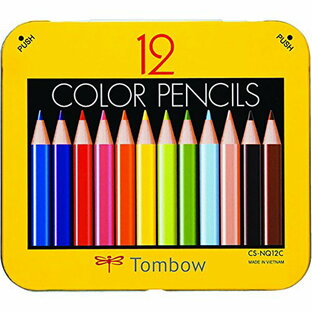 トンボ鉛筆 トンボ 鉛筆 ミニ色鉛筆 NQ 12色 削り器付き BCA-151の画像