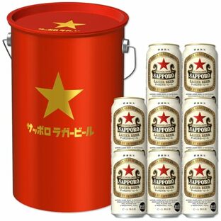 【Amazon.co.jp限定】 サッポロ ラガー ペール缶 [ ビール 350ml×8本 ] [ 大きなラガー缶 ペール缶入り ]【ギフト 贈り物に】の画像