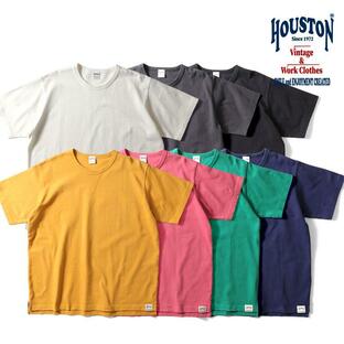 HOUSTON / ヒューストン 22184 12oz TEE / 12オンス半袖Tシャツ -全7色- メンズ シンプル ミリタリー 大きいサイズ アメカジ ヴィンテージ [22184]の画像