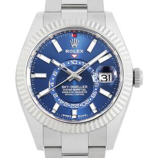 ロレックス スカイドゥエラー 336934 ブルー 3列 オイスターブレス ランダム番 新品 メンズ 腕時計の画像