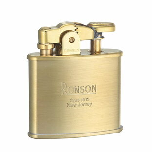 RONSON ロンソン ライター Standard スタンダード オイルライター ブラスサテン ゴールド R02-1027の画像