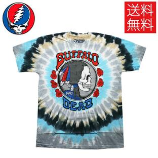 グレイトフルデッド GRATEFUL DEAD Buffalo Nickel ライセンス オフィシャル Tシャツ タイダイ 公式 半袖 Tie-Dye T-Shirt Liquid Blue リキッドブルーの画像