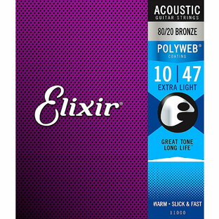 Elixir エリクサー アコースティックギター弦 POLYWEB 20ブロンズ 12弦 Light .010-.047の画像