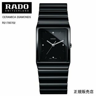 【RADO】ラドー 腕時計 CERAMICA DIAMONDS R21700702 クォーツ プレシャスストーン （国内正規販売店）2年間保証+rado.comからデジタル登録で3年間の延長保証、合計で最大5年間保証。の画像