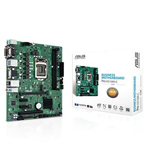 ASUS INTEL 第10世代・11世代CPU (LGA1200) 対応 H510Mチップセット microATX ビジネス マザーボード Pro H510M-C/CSM 国内正規代理店品 blackの画像