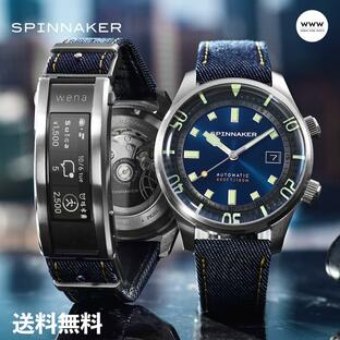 【公式ストア】メンズ 腕時計 SPINNAKER スピニカー ブラッドナー wena3 スマートウォッチ機能 ブルー SP-5062-WN-DNMの画像