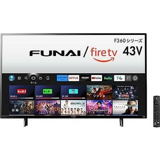 フナイ FUNAI 43V型 Fire TV搭載 4K液晶スマートテレビ Alexa対応 4Kダブルチューナー内蔵 外付けHDD対応の画像