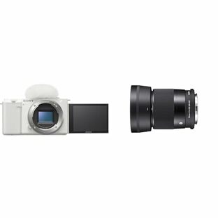 SONY(ソニー) 【ZV-E10 と シグマ広角単焦点レンズ(30mm) セット】 日常のスナップ撮影に。ZV-E10ボディ ホワイト + SIGMA 30mm F1.4 DC DNの画像