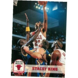 【品質保証書付】 トレーディングカード 1993-94 Hoops #29 Stacey King Chicago Bulls Oklahoma Sooners Basketballの画像