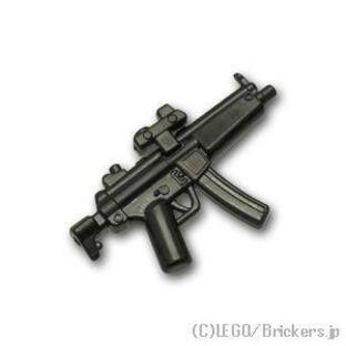 レゴ カスタムパーツ サブマシンガン MP5A5 NAVY リフレックスサイト付き：ブラック | lego 互換 ミニフィギュア 人形 ミリタリー 武器 銃 マシンガン 機関銃の画像
