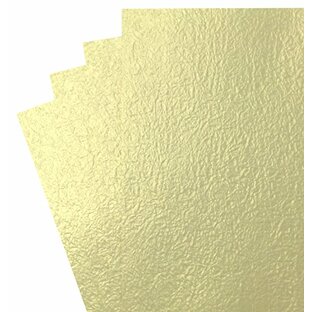 【Amazon.co.jp 限定】和紙かわ澄 金色 白金色 ライムゴールド もみ紙 B4 約25.7×36.4cm 10枚入の画像