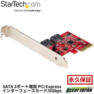 SATA 2ポート増設PCI Express インターフェースカード 6Gbps ロープロファイル フルサイズPCI対応 SATA RAIDコントローラ ASM1062Rチップ搭載ハードウエアRAIDの画像
