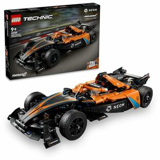 レゴ(LEGO) テクニック NEOM McLaren Formula E レースカー おもちゃ 玩具 プレゼント ブロック 男の子 女の子 子供 8歳 9歳 10歳 11歳 小学生 マクラーレン 車 プラモデル 42169の画像