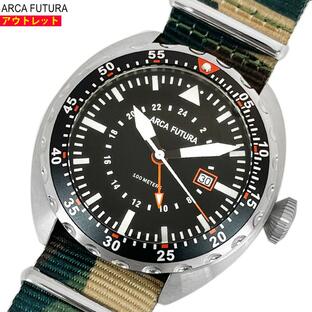 アルカフトゥーラ 新品 アウトレット アルカフトゥーラ 3750BK2 腕時計 クォーツ メンズ 迷彩 カモフラ ナイロンストラップ 送料無料の画像