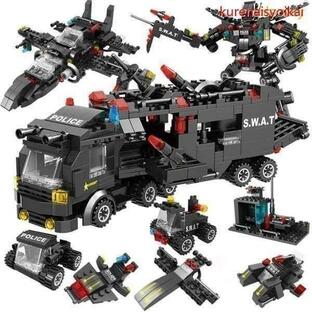 ブロック セット SWAT POLICE 警察車両 ヘリコプター LEGO レゴ互換品 知育玩具 おもちゃ 子供用品 クリスマスプレゼントの画像