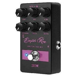 Satone S812 English Rose British Chime Electric Guitar Effect Pedal - Bell-like Tone Transform Effect Preset Acoustic Metal Pedal with True Bypassの画像