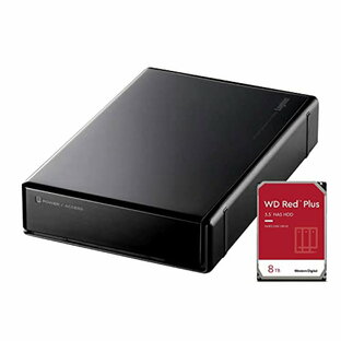 ロジテック 外付け HDD 信頼性の高い WD Red plus 採用 搭載 4TB Win/Mac / PS4 / PS5 / テレビ録画 ハードディスク 静音 USB3.1 (Gen1) / USB3.0/2.0 LHD-ENA040U3Wの画像