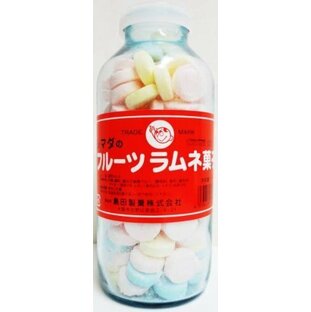 島田製菓 フルーツラムネ菓子(大瓶) 250g ミックスフルーツ 1 個の画像