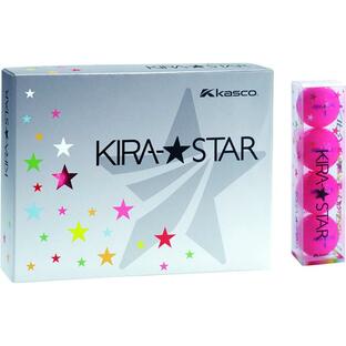 キャスコ(Kasco) ゴルフボール KIRA STAR2 キラスター2N ピンクの画像