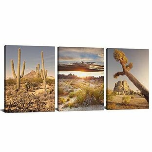 キャンバスウォールアートプリント ジョシュアツリー国立公園ポスター アメリカ南西カリフォルニア砂漠 風景 絵画 キャンバス リビングルームやベッドルーの画像