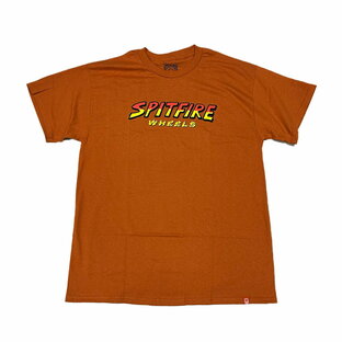 【 SPITFIRE / HELL HOUNDS SCRIPT S/S TEE / T . ORANGE 】 スピットファイア スピットファイヤー 半袖 Tシャツ オレンジ スケートボードの画像