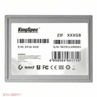 キングスペック 128ギガバイト 5mm ZIF ディスク KingSpec ZF18-128 アメリカーナがお届け!の画像