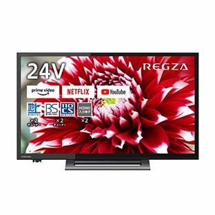 REGZA 24V型 液晶テレビ レグザ 24V34 ハイビジョン 外付けHDD 裏番組録画 ネット動画対応 （2020年モデル）の画像