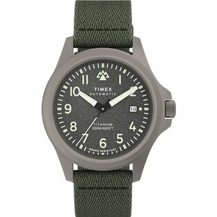 [タイメックス] 腕時計 Watch Eｘｐｅｄｉｔｉｏｎ Nｏｒｔｈ Aｕｔｏｍａｔｉｃ グレー文字盤 自動巻 20気圧防水 サファイアガラス 44mm TW2V95300 グリーン [並行輸入品]の画像