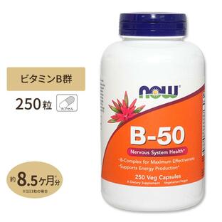 ナウフーズ B-50 サプリメント 250粒 NOW Foods ビタミンB群11種 葉酸 ナイアシン ビオチン パントテン酸の画像