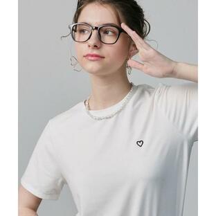 tシャツ Tシャツ レディース SALOON(サルーン)/ ワンポイント ハート 刺繍 Ｔシャツの画像