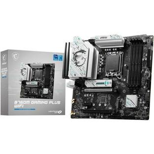 MSIマザーボード B760M GAMING PLUS WIFI 第14/13/12世代Intel CPU(LGA1700) DDR5 Micro-ATX (B760 搭載) MB6465の画像