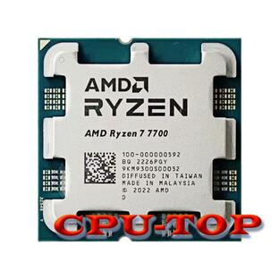 Amd-CPUプロセッサAM5,コア16スレッド,CPUプロセッサ,AM5,7700 r7 7700 ghz,8コア,3.8 m l3 = 32m,1の画像
