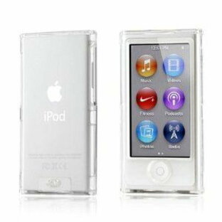【2点セット】Apple iPod nano 7 クリスタル カバー ケース (両面保護) アイポッドナノ 2012年 第7世代 iPod nano 7th 対応 + 液晶保護フィルム1枚【Clear(クリア)】の画像