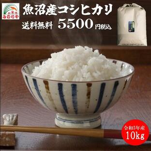 令和5年産 魚沼産コシヒカリ10kg うまい米 米専門 みのりや（玄米）ポイント消化 送料無料の画像