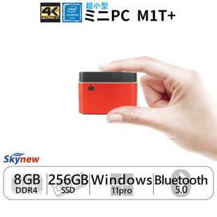 ミニpc デスクトップパソコン 新品 ミニパソコン 小型 windows11 メモリ8GB SSD256GB 省スペース 4K対応 Celeron J4125 skynew M1T+ REDの画像
