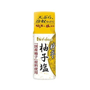 ハウス 料亭柚子塩 28g ×5個 [食材(天ぷら等)の旨みを活かすための配合にこだわった風味の良い香り塩]の画像