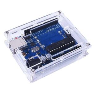 Arduino UNO R3 用 透明 アクリルケース エンクロージャーケース 収納ケース クリアケース 基盤保護 .の画像