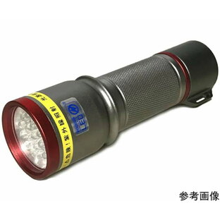 サウスウォーカー LEDブラックライト 19灯 紫外線LED搭載 ガンメタ 電池付き 1個 UV-LED 375-19CGの画像