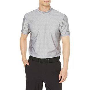 [ミズノ] 【Amazon.co.jp限定】ゴルフウェア アイスタッチ モックネックシャツ 半袖 接触冷感 吸汗速乾 E2JAA096 メンズ グレーモク Lの画像