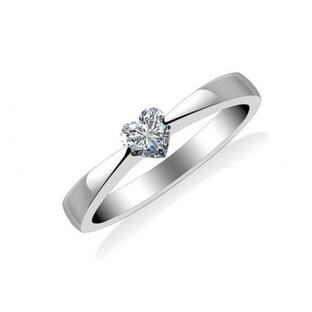 指輪 リング ハート スワロフスキークリスタル 結婚指輪 シルバー925 プレゼントの画像