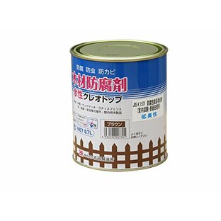 吉田製油所水性木材防腐剤 水性クレオトップ 0.7L ブラウンの画像