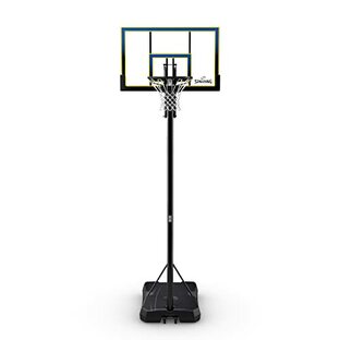 【Amazon.co.jp限定】SPALDING(スポルディング) バスケットゴール 44インチ オリジナルモデル プログライド ポリカーボネイト ポータブル 7A1982JP ブルー×イエロー バスケ バスケット バスケットボールの画像