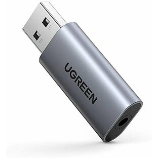 UGREEN USB オーディオ 変換アダプタ 外付け サウンドカード 3.5mm TRRS 4極 マイク ヘッドホン端子一体化 PS5 PS4,Raspberry Pi,MacBook,Windows PC,Linuxなどに最適の画像