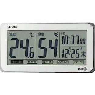 CITIZEN シチズン 高精度デジタル温 湿度計 日付 時計表示付 8RD206-A03の画像
