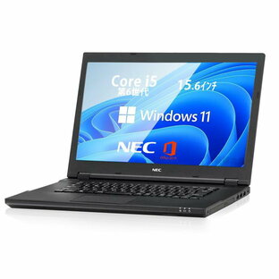 NEC VersaPro VK23TX / 15.6型 ノートパソコン/Windows 11 Pro/Office 2019/CPU:第6世代Corei5 / メモリ:8GB / SSD/Wi-Fi/HDMI、VGA端子/高速、静音/の画像
