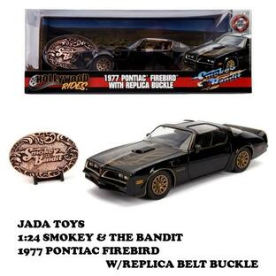 1:24 SMOKEY & THE BANDIT 1977 PONTIAC FIREBIRD W/REPLICA BELT BUCKLE 【トランザム7000 ミニカー】ポンティアック・ファイヤーバードミニカー 1/24 ダの画像