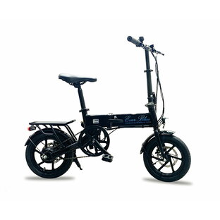 新商品 ペダル付原付 電動自転車モペット版 軽量ハイパワーモーター 折りたたみフルアルミ EVER-BLUE 14インチの画像