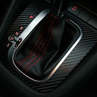 ステッカー ３D カーボンブラック シフトパネル ワーゲン ゴルフ シロッコ 内装 VW 汚れ防止の画像
